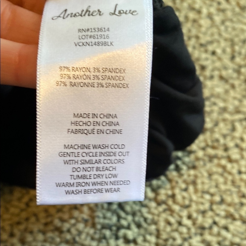 Another Love Black and Brown Sleeveless Tank Top - Picture 7 of 7